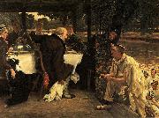 James Tissot The Prodigal Son in Modern Life oil painting artist